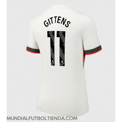 Camiseta Chelsea Jamie Gittens #11 Segunda Equipación Replica 2025-26 para mujer mangas cortas Camiseta Chelsea Jamie Gittens #11 Segunda Equipación Replica 2025-26 para mujer mangas cortas